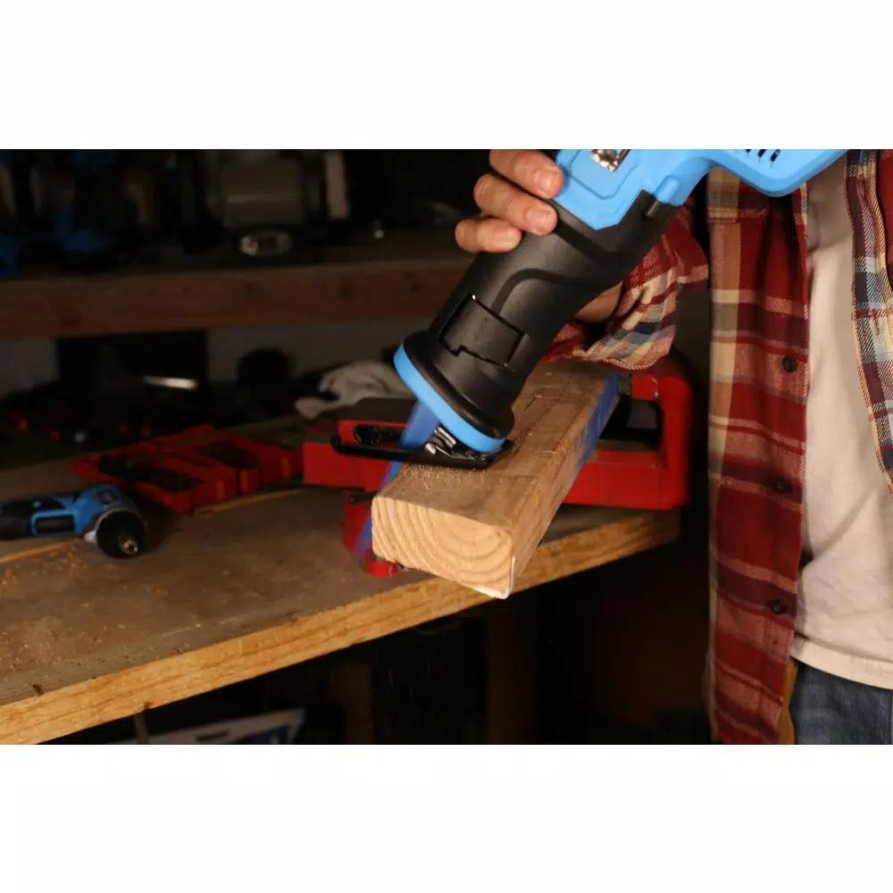 Pulsar PT2120 20V Cordless Reciprocating Saw Kit with 2 Ah Battery, Charger, and Assorted Blades
