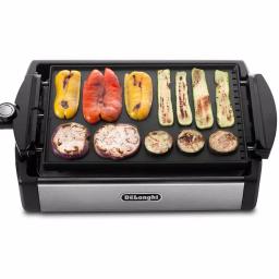 DeLonghi BGR50 2-in-1 Reversible Indoor Countertop Grill and Griddle, 140 sq. in., Stainless Steel thumbnail 3