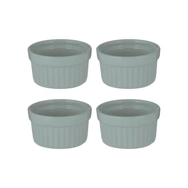 Mason Cash Classic 4-Piece Round Stoneware Ramekin Set, White
