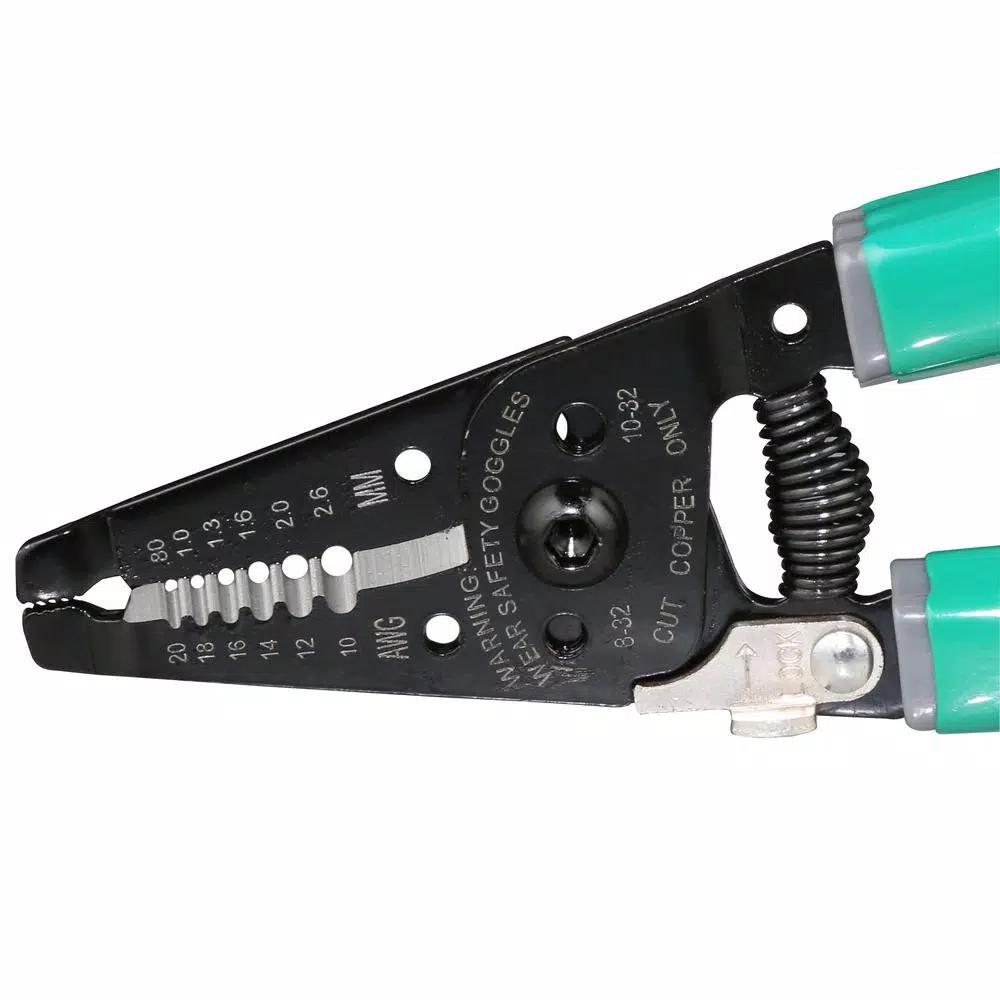 Commercial Electric 7 in. Wire Stripper and Cutter with Non-Slip Cushion Grip