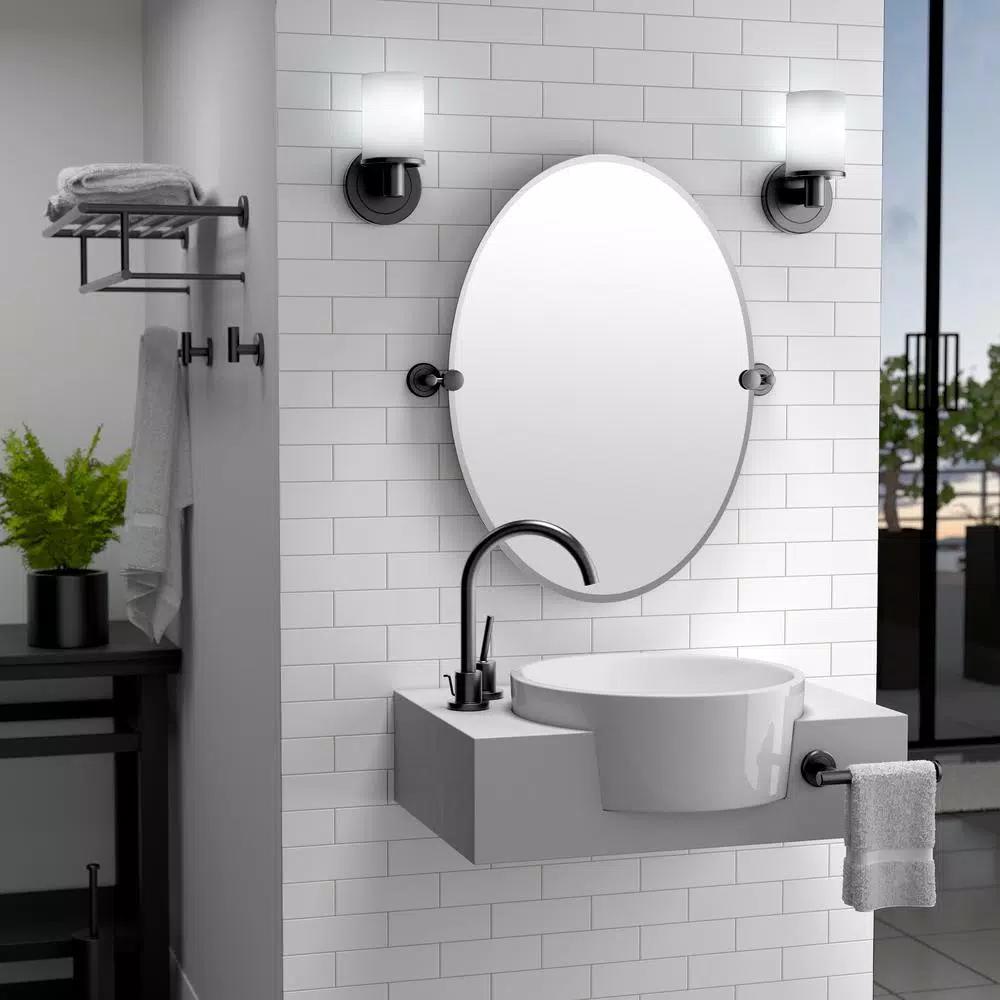 Gatco Latitude II 1-Bar Wall Mounted Towel Rack, Satin Nickel