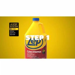 Zep Heavy-Duty Floor Stripper and High-Traffic Floor Polish 2-Pack Combo, 128 oz. Each thumbnail 2