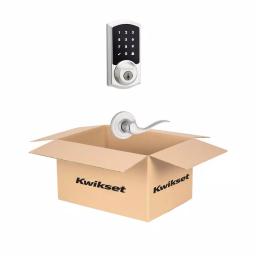 Kwikset Premis Touchscreen Smart Lock Satin Nickel Single Cylinder Deadbolt with Tustin Lever thumbnail 5