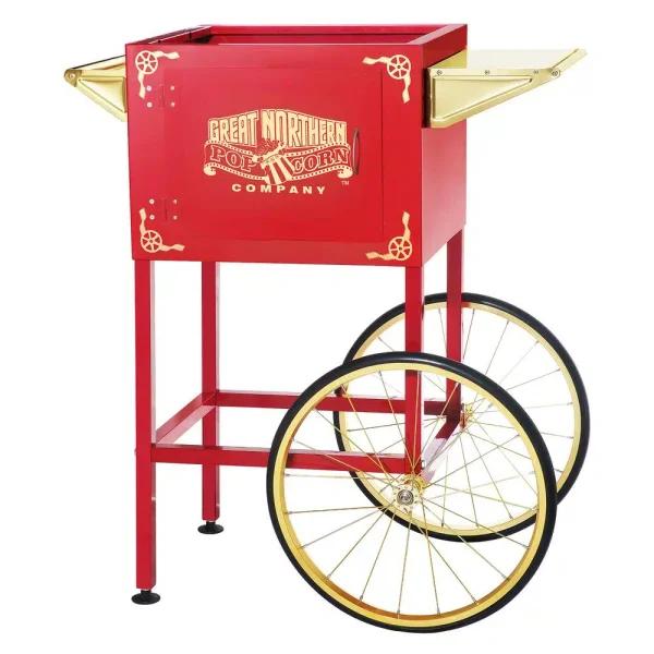 Great Northern Popcorn Red Replacement Cart for Roosevelt 8 oz. Popcorn Machines