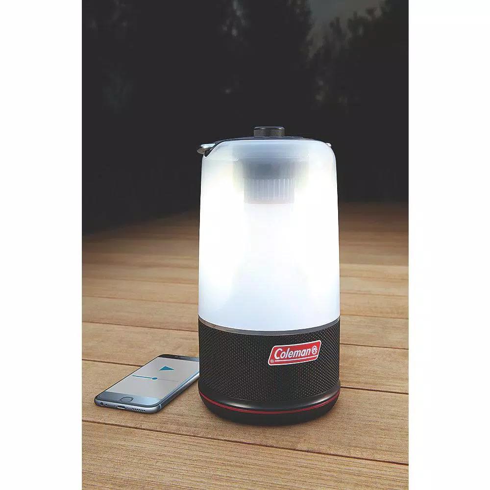 Coleman Sound and Light LED Lantern with Bluetooth Speaker, 400 Lumens, IPX4 Water Resistant