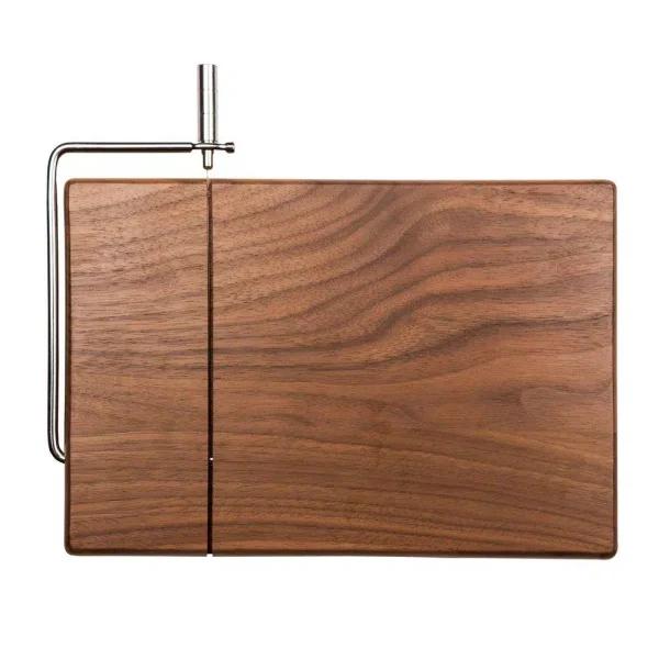 Legacy Picnic Time Legacy Meridian Black Walnut Cheese Board and Slicer