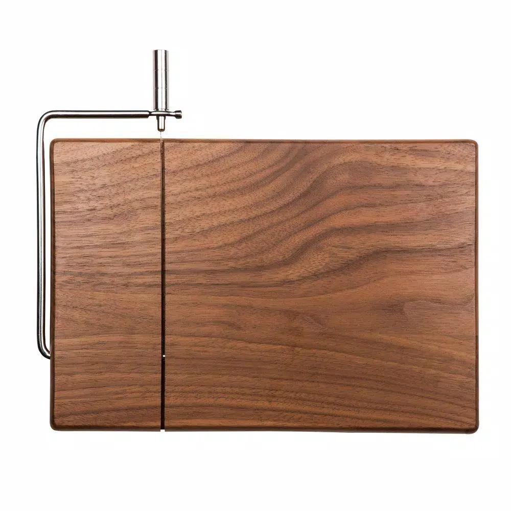 Legacy Picnic Time Legacy Meridian Black Walnut Cheese Board and Slicer