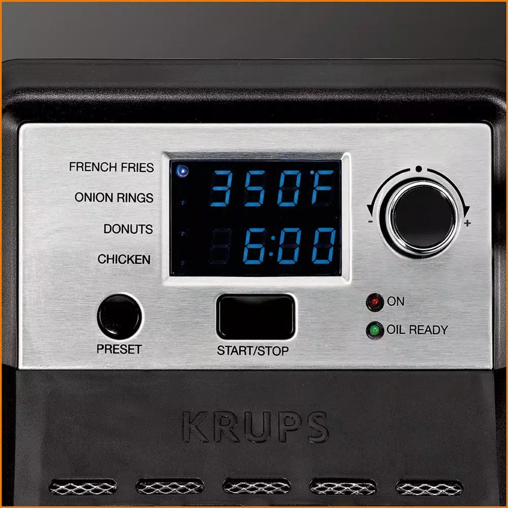 Krups KJ502 Professional Deep Fryer, 4.5L Capacity with 3 Baskets and 4 Preset Functions