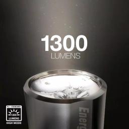 Energizer VISION HD Extra Performance 1300 Lumen LED Flashlight, Digital Focus, Silver thumbnail 7