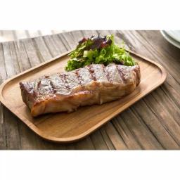 Ironwood Acacia Wood Small Steak Board - Handcrafted Rectangular Cutting Board thumbnail 3