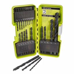 RYOBI 21-Piece Black Oxide Drill Bit Set with Bonus 25 ft. Tape Measure thumbnail 6