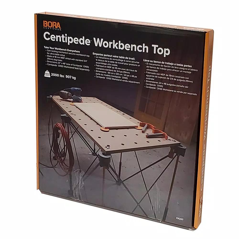 BORA Centipede 24 in. x 48 in. Heavy-Duty Workbench Top with 3/4 in. Dog Holes