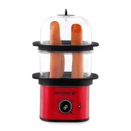 HOLSTEIN HOUSEWARES Holstein 2-Tier Egg Cooker, 8-Egg Capacity, Metallic Red and Black thumbnail 5