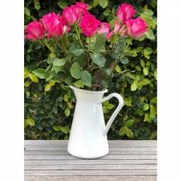 Golden Rabbit 3 Qt. White Enamelware Pitcher, Porcelain-Enameled Steel thumbnail 3