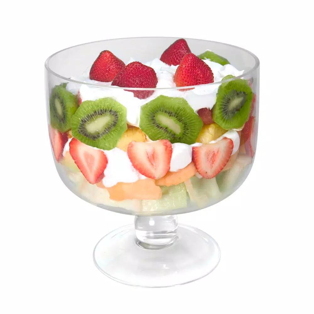 Artland Simplicity Elegant Glass Footed Trifle Bowl, 110 oz. Capacity, Gift Boxed