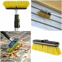 DocaPole Ultimate 3-Brush Kit with 12 ft. Extension Pole - Soft, Medium, and Hard Bristle Scrub Brushes thumbnail 3