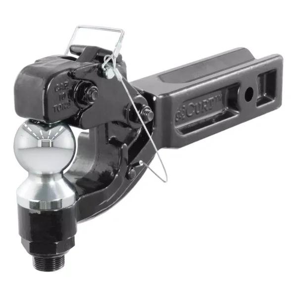 CURT Pintle Hitch with 2-5/16 in. Trailer Ball, Fits 2-1/2 in. Receiver