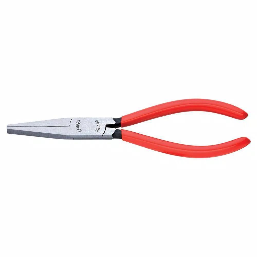 KNIPEX 7.5 in. Long Nose Pliers with Flat Tips, No Cutter