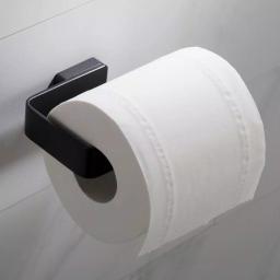 KRAUS Stelios Matte Black Solid Brass Toilet Paper Holder thumbnail 1