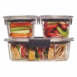 Rubbermaid Brilliance 6-Piece Food Storage Container Set, Leak-Proof Plastic Lunch Containers thumbnail 3
