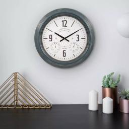 La Crosse Technology La Crosse Clock Company 18 in. Hamilton Metal Analog Quartz Indoor/Outdoor Wall Clock thumbnail 4