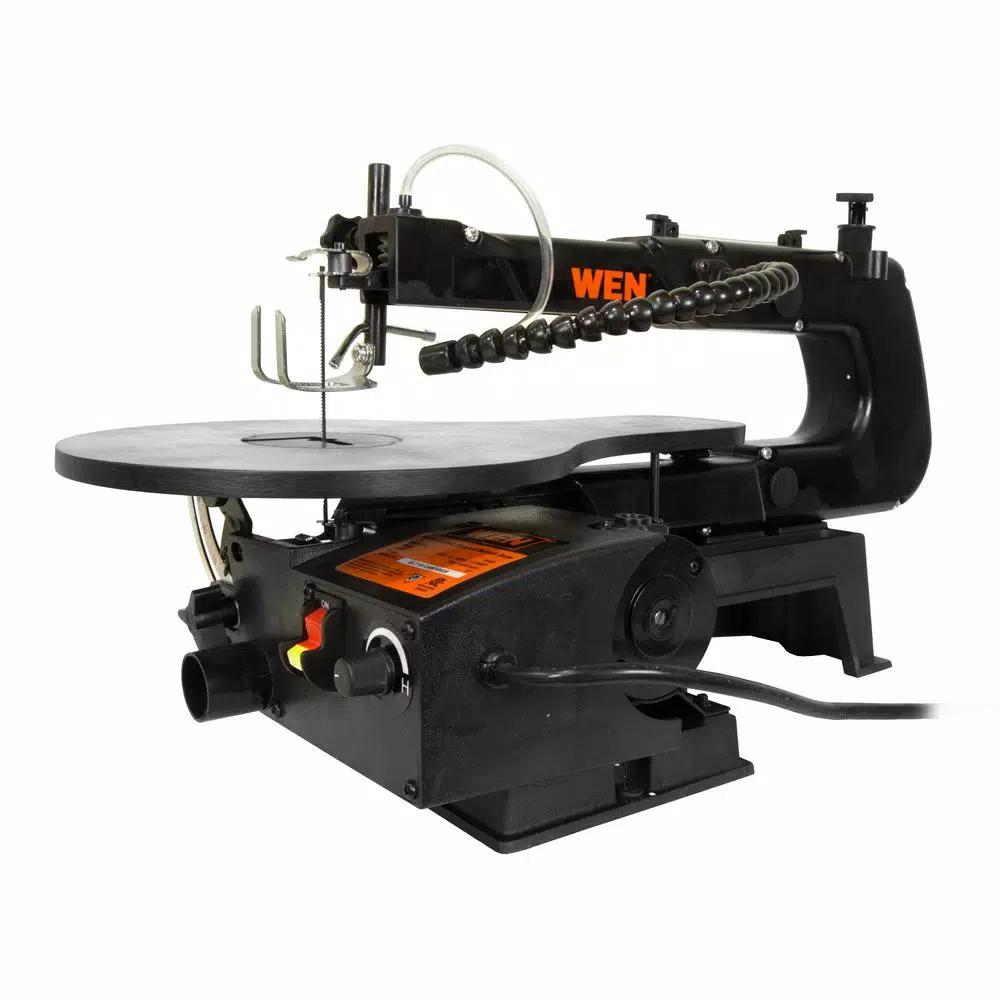 WEN 16 in. Variable Speed 2-Direction Scroll Saw, 1.2 Amp, Cast Iron Base