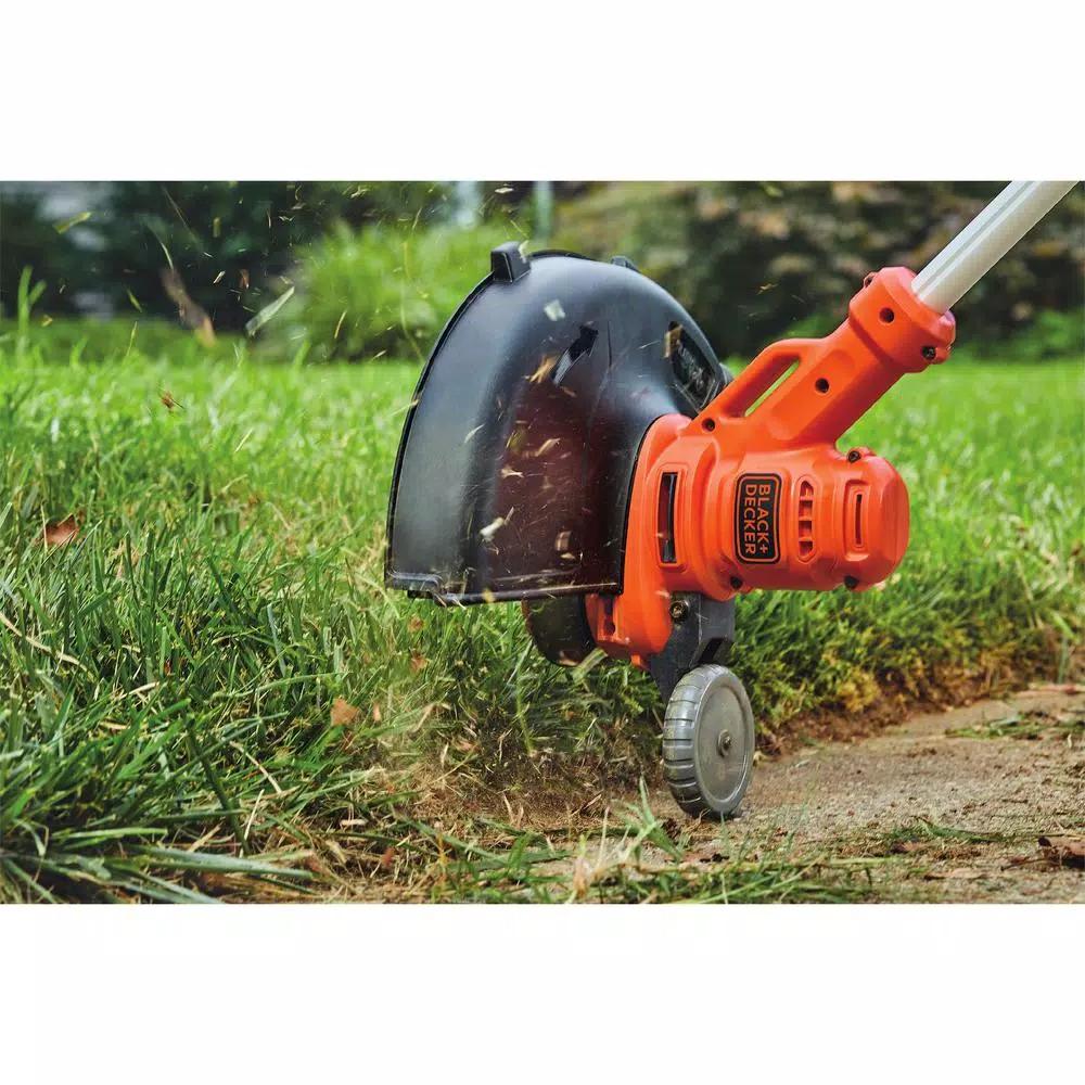 BLACK+DECKER 14 in. 6.5 Amp Corded Electric String Trimmer and Edger with EASYFEED