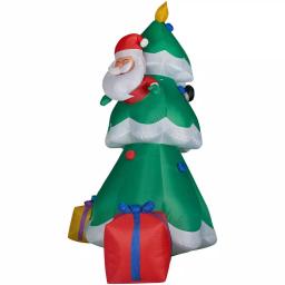 Fraser Hill Farm 20 ft. Christmas Tree Inflatable with Santa and Gifts, Pre-lit Outdoor Holiday Decoration thumbnail 6