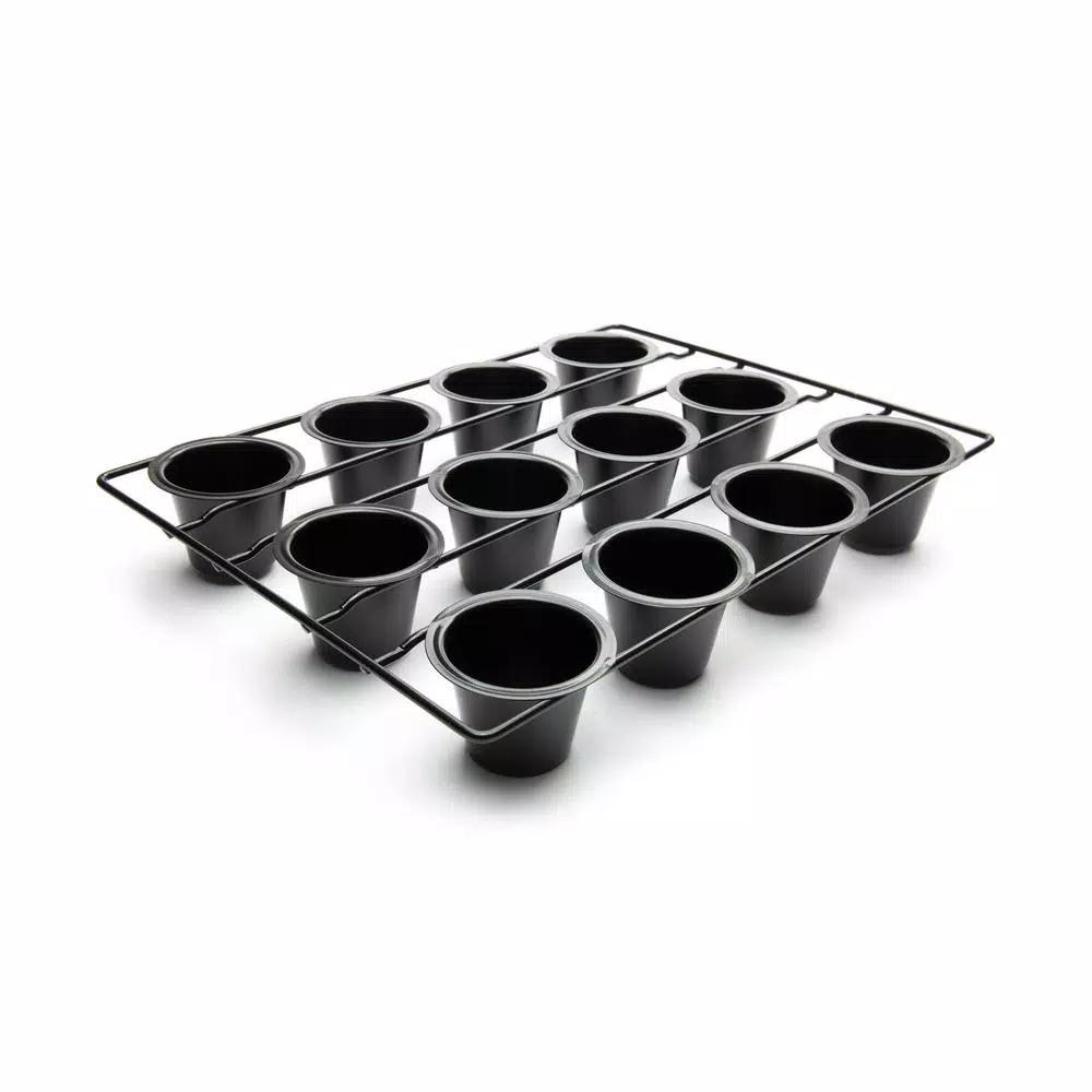 Fox Run Non-Stick Mini Popover Pan, 12-Cup Carbon Steel Bakeware
