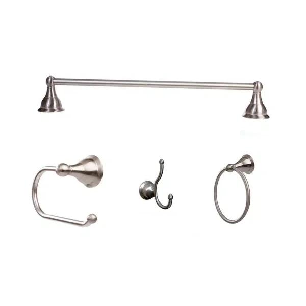 ARISTA Summit Collection 4-Piece Bathroom Hardware Kit, Satin Nickel