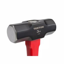 TEKTON 3 lb. Sledge Hammer with 15.375 in. Fiberglass Handle thumbnail 6