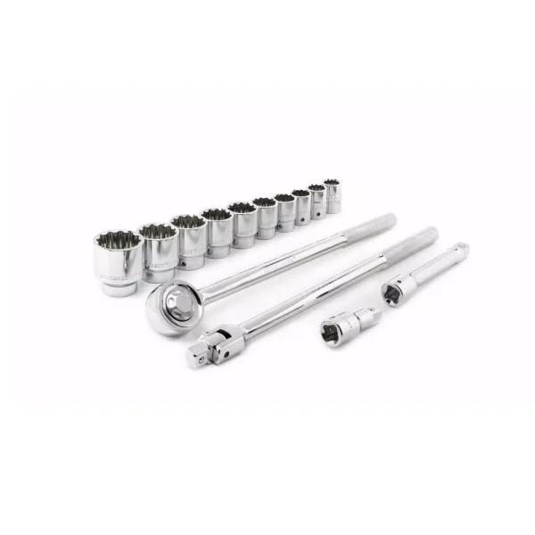 Crescent 30-Piece 3/8 in. Drive SAE/Metric Mechanics Tool Set with Standard and Deep Sockets