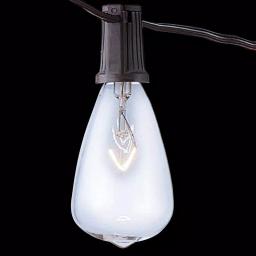 ALEKO's 25 ft. Traditional Patio String Cafe Lights, 25 Warm White Incandescent Bulbs, Indoor/Outdoor Weatherproof thumbnail 1
