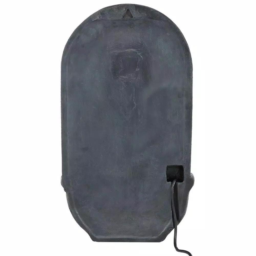 Sunnydaze Decor Messina Solar Powered Outdoor Wall Fountain, Iron Finish Resin Water Feature