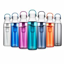 Brita 26 oz. Premium Filtering Water Bottle, Night Sky Blue, BPA-Free with 1 Filter thumbnail 11