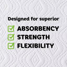 Bounty Select-A-Size White Paper Towel Rolls, 6 Double Plus Rolls thumbnail 4