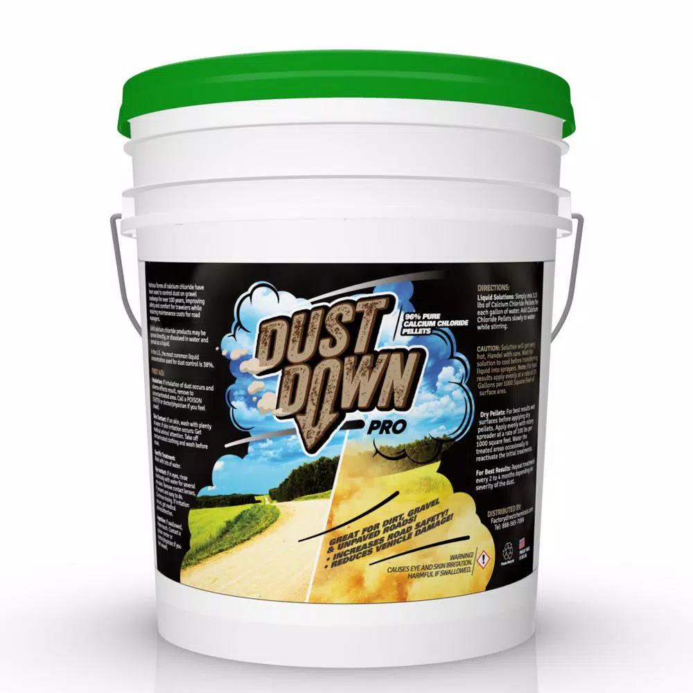 Eco Clean Dust Down Pro Calcium Chloride Dust Control Pellets, 40 lb. Pail