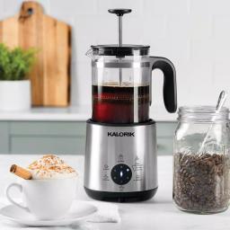 KALORIK Bartista 8-in-1 Electric French Press Coffee Maker, 24 oz. Stainless Steel thumbnail 8