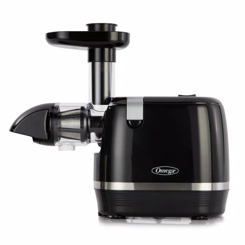 Omega H3000D Cold Press 365 Horizontal Slow Masticating Juicer, Black