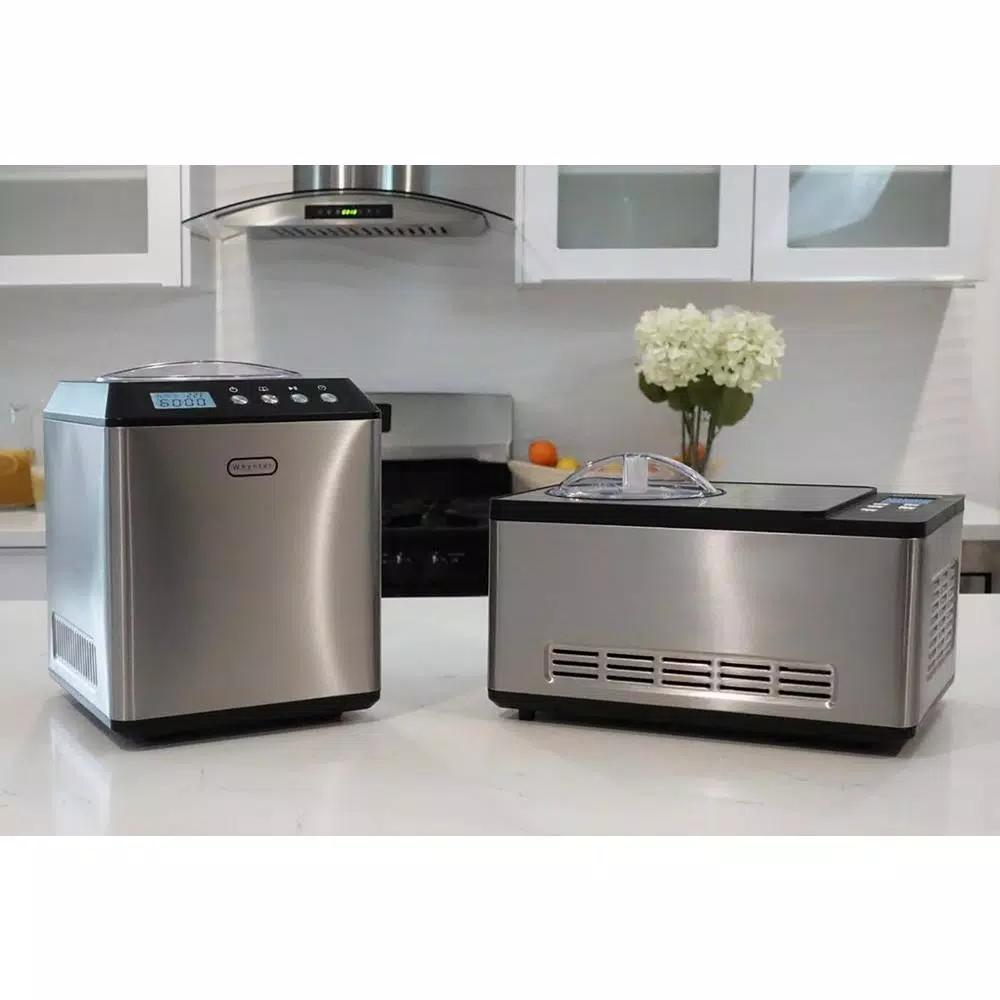 Whynter ICM-200LS 2.1 Qt. Stainless Steel Electric Ice Cream Maker with Built-In Compressor