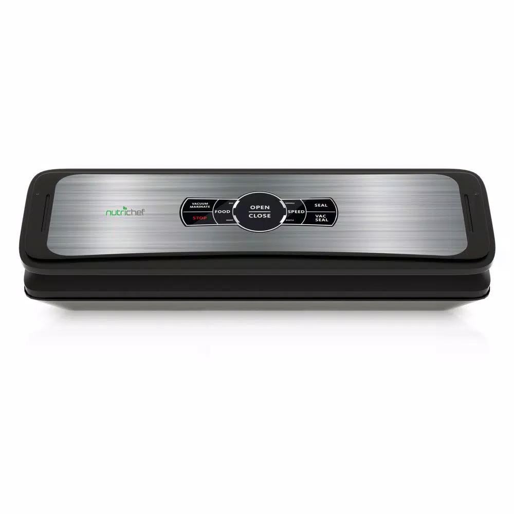 NutriChef Automatic Food Vacuum Sealer with Digital Scale, 1-Touch Operation, Dry and Moist Modes