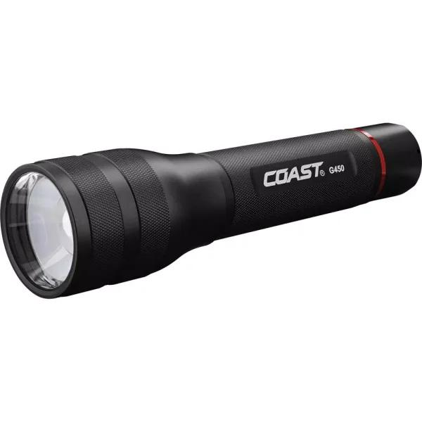 Coast G450 1400 Lumen LED Flashlight with Twist Focus and Pure Beam Optic