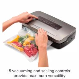 Hamilton Beach Nutrifresh Silver Food Vacuum Sealer with Roll Storage and Bag Cutter thumbnail 3