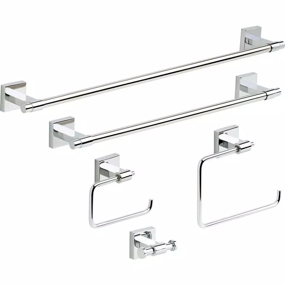 Franklin Brass Maxted 5-Piece Polished Chrome Bath Hardware Accessory Set