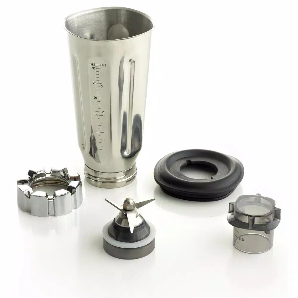 Omega BL360S 1 HP 2-Speed Blender with 32 oz. Stainless Steel Jar, Silver