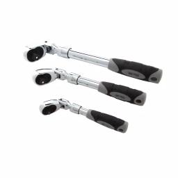 STEELMAN PRO 96753 3-Piece Extendable Flex-Head Ratchet Set, 1/4 in., 3/8 in., and 1/2 in. Drive thumbnail 3