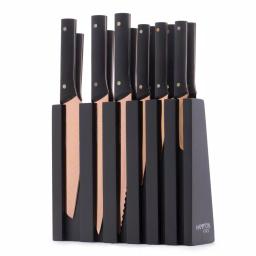 Hampton Forge Knight 13-Piece Titanium Plated Cutlery Set with Wooden Storage Block thumbnail 3