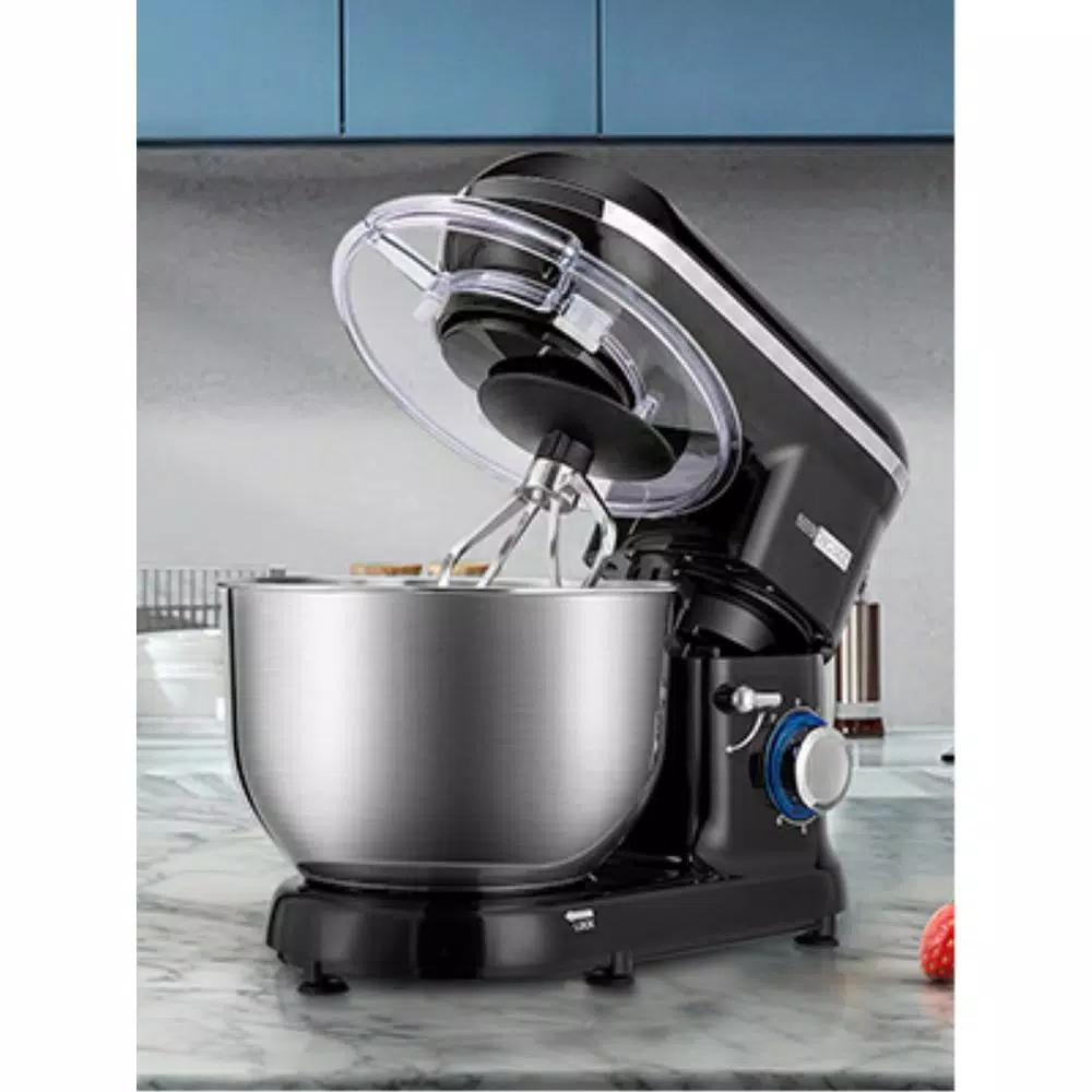 VIVOHOME 650W 6 Qt. Tilt-Head Kitchen Stand Mixer with 6 Speeds and Stainless Steel Bowl, Black