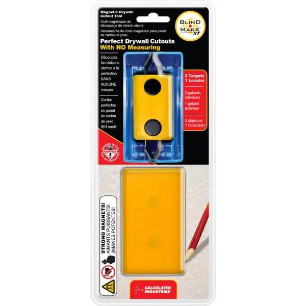 Calculated Industries Blind Mark Magnetic Drywall Electrical Box Locating Tool, 3-Piece Set