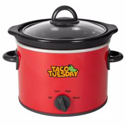 Taco Tuesday 2 Qt. Fiesta Slow Cooker with Variable Heat Control, Red thumbnail 1